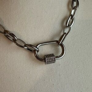 Silver Chain Link Necklace